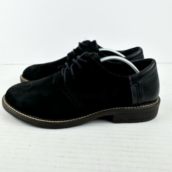 NAOT Men\'s Oxford Mule Shoes Size 41 / 8 Suede Leather Lace Up Round Toe Black main image 6